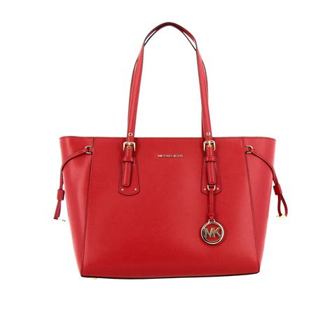 small red purse michael kors|Michael Kors red tote bag.